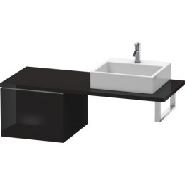 Duravit L-Cube LC686604040 Шкафчик для консоли 52 см Черный глянцевый