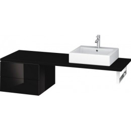 Duravit L-Cube LC687604040 Шкафчик для консоли 52 см Черный глянцевый