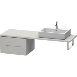 Duravit L-Cube LC687700707 Шкафчик для консоли 62 см Бетонно-серый матовый
