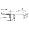 Duravit L-Cube LC687702222 Шкафчик для консоли 62 см Белый глянцевый