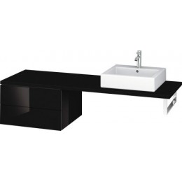 Duravit L-Cube LC687704040 Шкафчик для консоли 62 см Черный глянцевый