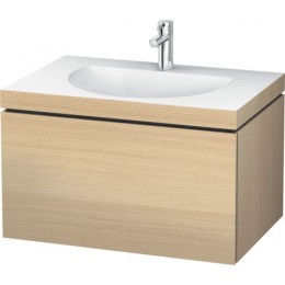 Duravit L-Cube LC6900T7171 Умывальник мебельный с подвесной тумбочкой 80 см Средиземноморский дуб