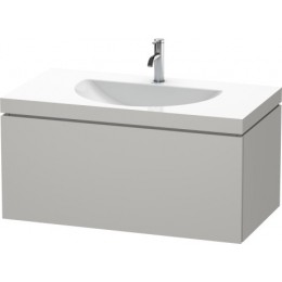 Duravit L-Cube LC6901O0707 Умывальник мебельный с подвесной тумбочкой 100 см Бетонно-серый матовый