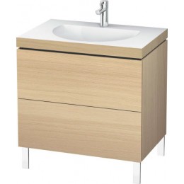 Duravit L-Cube LC6910O7171 Умывальник мебельный с напольной тумбочкой 80 см Средиземноморский дуб