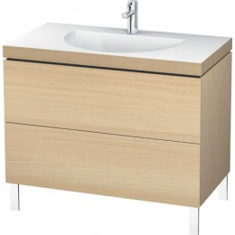 Duravit L-Cube LC6911T7171 Умывальник мебельный с напольной тумбочкой 100 см Средиземноморский дуб