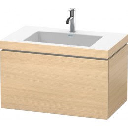 Duravit L-Cube LC6917T7171 Умывальник мебельный с подвесной тумбочкой 80 см Средиземноморский дуб