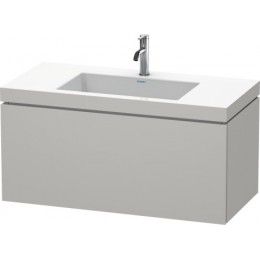 Duravit L-Cube LC6918O0707 Умывальник мебельный с подвесной тумбочкой 100 см Бетонно-серый матовый
