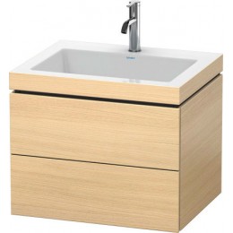 Duravit L-Cube LC6926O7171 Умывальник мебельный с подвесной тумбочкой 60 см Средиземноморский дуб
