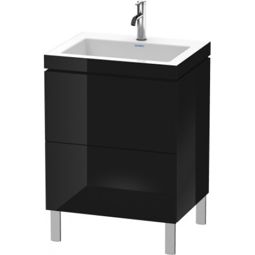 Тумба 60. Duravit l-Cube lc6936n4040. Duravit l-Cube 60. Duravit l Cube c bonded. Тумба 60 см с черно-белой раковиной Duravi.