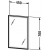 Duravit L-Cube LC737900000 Зеркало с подсветкой 45 см