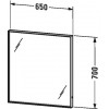 Duravit L-Cube LC738000000 Зеркало с подсветкой 65 см