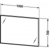 Duravit L-Cube LC738200000 Зеркало с подсветкой 100 см