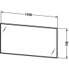 Duravit L-Cube LC738400000 Зеркало с подсветкой 140 см