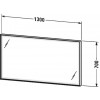 Duravit L-Cube LC738800000 Зеркало с подсветкой 130 см