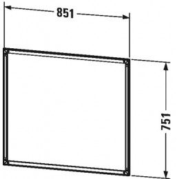 Duravit L-Cube LC968600000 Рама для встраивания с Touch LED 85 см