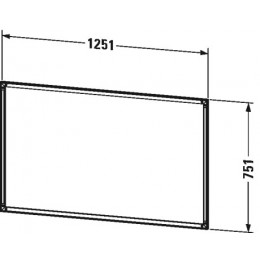 Duravit L-Cube LC968800000 Рама для встраивания с Touch LED 125 см