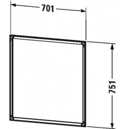 Duravit L-Cube LC989500000 Встроенная рама 70 см