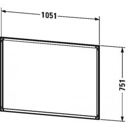 Duravit L-Cube LC989700000 Встроенная рама 105 см