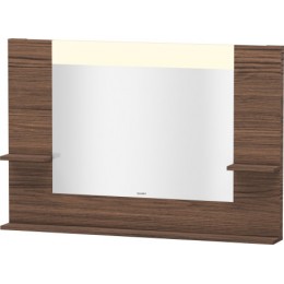 Duravit Vero VE735202121 Зеркало с полочками 120 см Орех темный