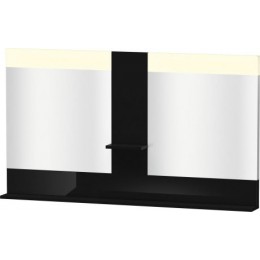 Duravit Vero VE736104040 Зеркало с полочками 140 см Черный глянцевый Duravit Vero VE736104040 Зеркало с полочками 140 см Черный глянцевый