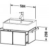 Duravit Vero Air VA612502222 Тумба подвесная 58 см Белый глянцевый