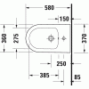 Duravit White Tulip  2293100000 Биде напольное белый