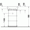 Duravit White Tulip  2365500070 Раковина 50 см белый