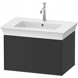 Duravit White Tulip WT424105858 Тумба под раковину 68 см Графитовый сатин матовый