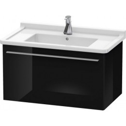 Duravit X-Large XL605704040 Тумбочка подвесная 80 см Черный глянцевый