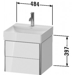 Duravit XSquare XS416002222 Тумба подвесная 48 см Белый глянцевый
