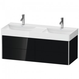 Duravit XSquare XS416404040 Тумба подвесная 118 см Черный глянцевый