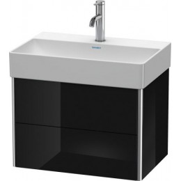 Duravit XSquare XS416704040 Тумба подвесная 58 см Черный глянцевый