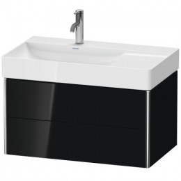 Duravit XSquare XS416804040 Тумба подвесная 78 см Черный глянцевый