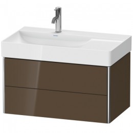 Duravit XSquare XS416806161 Тумба подвесная 78 см Коричнево-оливковый глянцевый