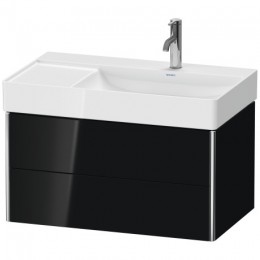 Duravit XSquare XS416904040 Тумба подвесная 78 см Черный глянцевый