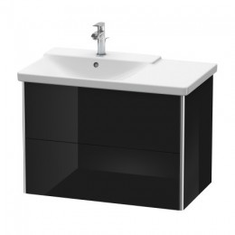 Duravit XSquare XS418404040 Тумба подвесная 81 см Черный глянцевый
