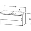 Duravit XSquare XS418902222 Тумба подвесная 121 см белый глянцевый