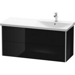 Duravit XSquare XS418904040 Тумба подвесная 121 см Черный глянцевый