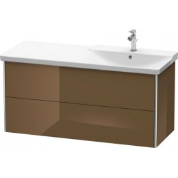 Duravit XSquare XS418906161 Тумба подвесная 121 см Коричнево-оливковый глянцевый