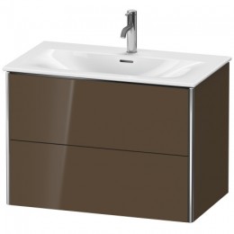 Duravit XSquare XS432406161 Тумба подвесная 81 см Коричнево-оливковый глянцевый