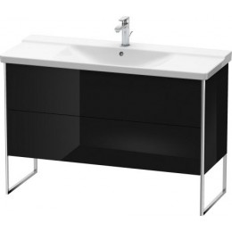 Duravit XSquare XS446304040 Тумба напольная 121 см Черный глянцевый