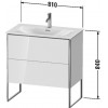 Duravit XSquare XS452406161 Тумба напольная 81 см Коричнево-оливковый глянцевый