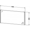 Duravit XSquare XS701700000 Зеркало с подсветкой 160 см