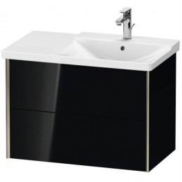 Duravit XVIU XV41370B140 Тумба подвесная 81 см Черный глянцевый