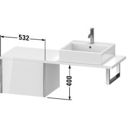 Duravit XVIU XV59220B121 Шкафчик для консоли 53 см Орех темный