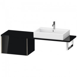 Duravit XVIU XV59230B140 Шкафчик для консоли 63 см Черный глянцевый