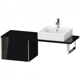 Duravit XVIU XV59270B140 Шкафчик для консоли 53 см Черный глянцевый