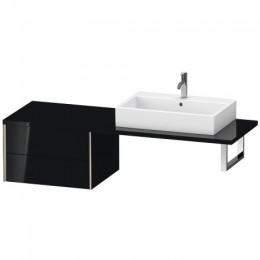 Duravit XVIU XV59380B140 Шкафчик для консоли 63 см Черный глянцевый