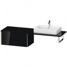 Duravit XVIU XV59390B140 Шкафчик для консоли 83 см Черный глянцевый