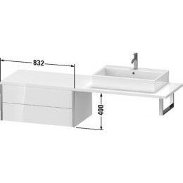Duravit XVIU XV59390B121 Шкафчик для консоли 83 см Орех темный